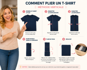 Comment plier un t-shirt facilement