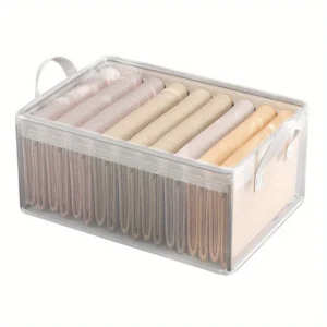 Organisateur de Tiroirs | Boîte Transparent & Cadre Acier