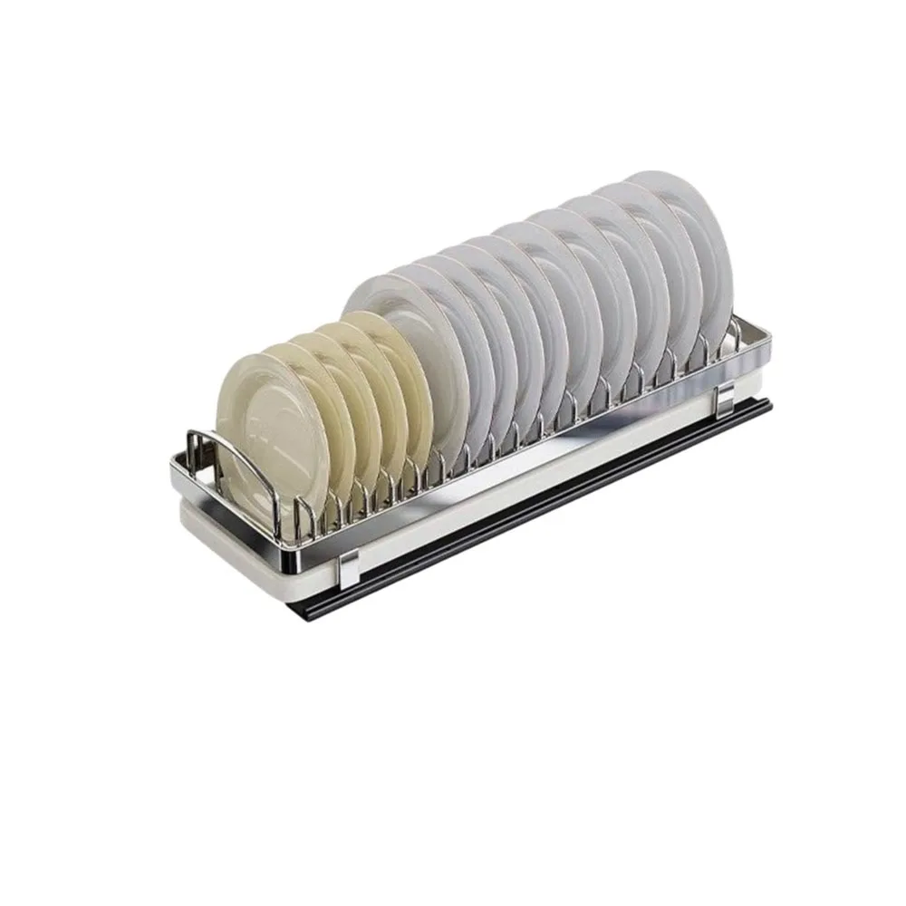 Organisateur de Tiroir Égouttoir Vaisselle Coulissant Inox 8 Séchage hygiénique de la vaisselle grâce au rack ajouré anti-rouille