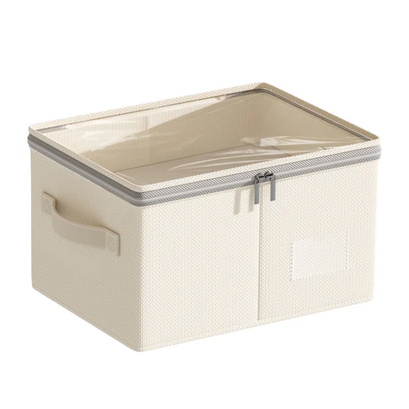 Boîte Rangement Tiroir Chambre en Lin Pliable 4 Organisateur de tiroir chambre pliable en coton épaissi.