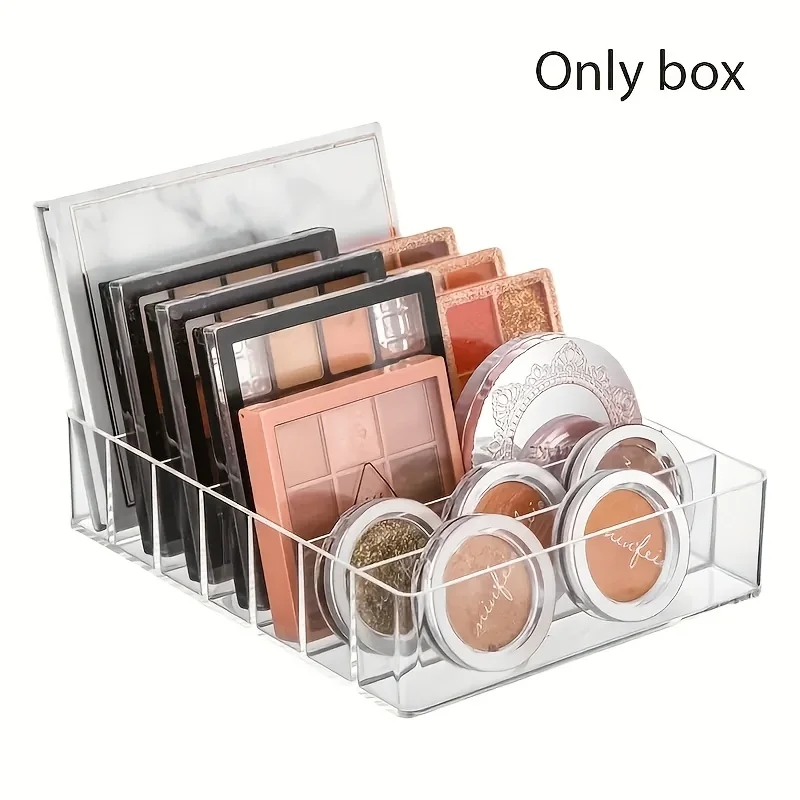 Rangement Tiroir Salle de Bain | Organisateur Maquillage 7 Compartiments 9 Rangement tiroir salle de bain compact pour pinceaux et accessoires de beauté (boîte transparente seulement)