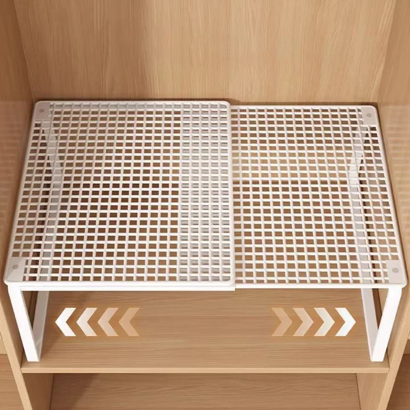Organisateur de Tiroir étagère de Placard Télescopique & Empilable 4 Système d'étagères empilables pour optimiser le rangement vertical du dressing.