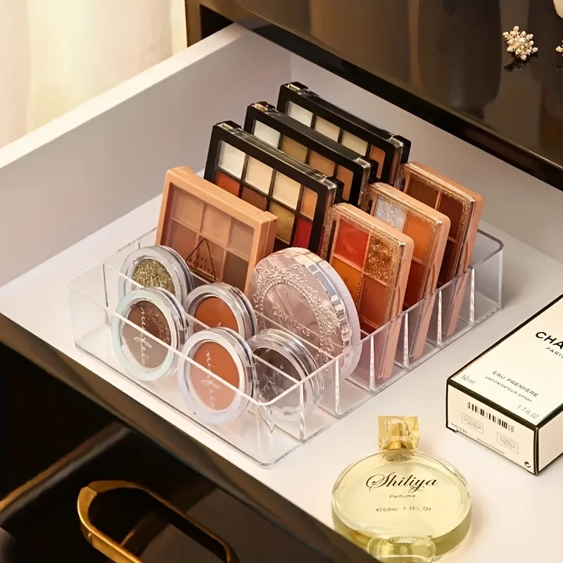 Rangement Tiroir Salle de Bain | Organisateur Maquillage 7 Compartiments 8 Bac à cosmétiques étanche et sans BPA pour tiroir de meuble vasque.