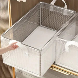Organisateur de Tiroirs | Boîte Transparent & Cadre Acier