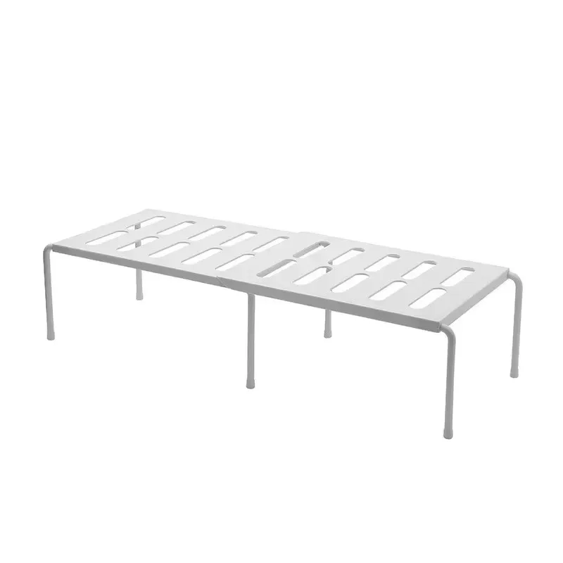 Organisateur de Tiroir & Étagère Extensible Multi-Usage 11 Rangement de tiroir optimisé avec étagère sous évier extensible blanc.