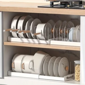 Organisateur de Tiroir Extensible pour Poêles & Casseroles