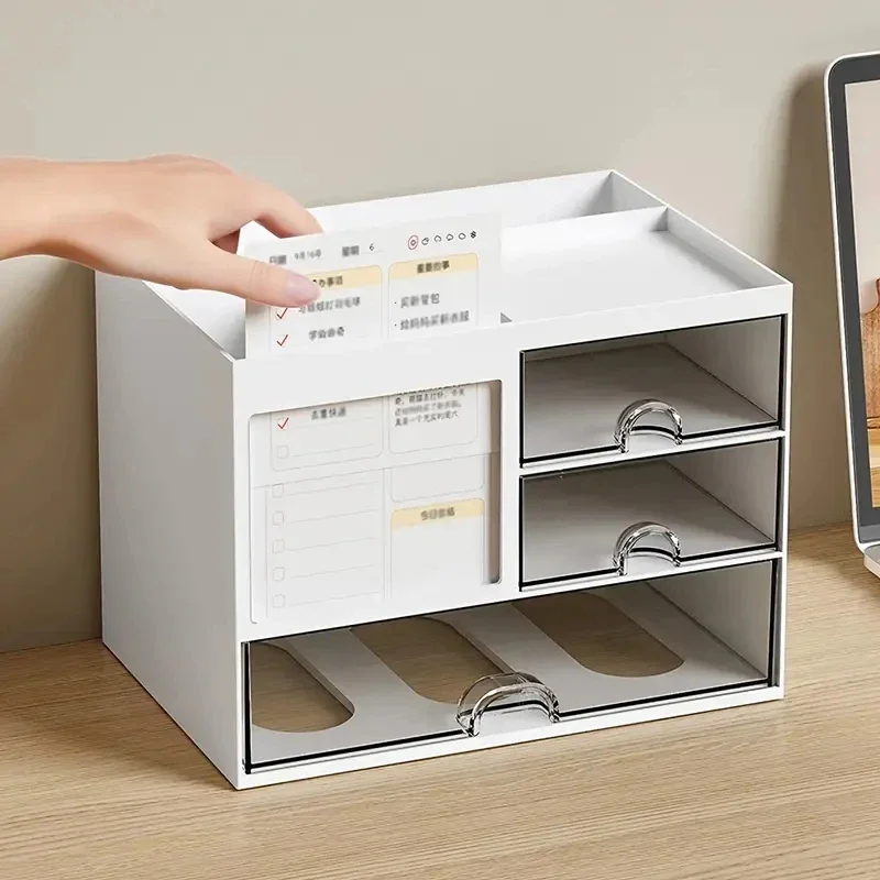 Organisateur de Tiroirs Bureau à & Porte-Stylo Modulable 6 Détail des partitions raisonnées pour petits objets de bureau.