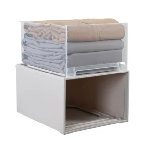 Organisateur de Tiroir Transparent Modulable pour Chambre