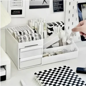 Organiseur Maquillage à Tiroirs & Rangement Salle de Bain Zen