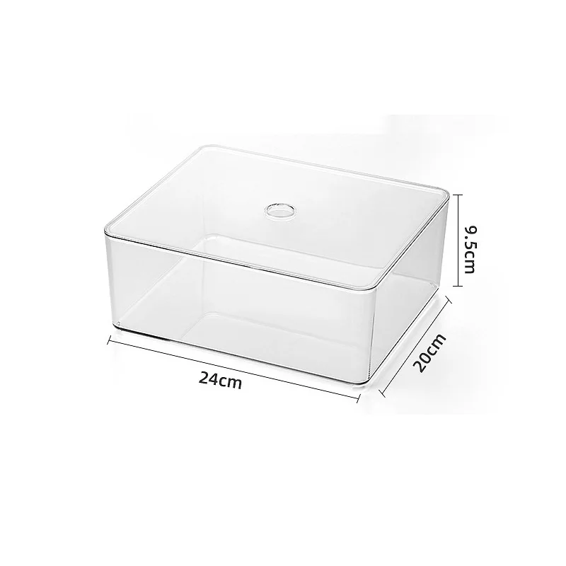 Organisateur de Tiroir Acrylique & Maquillage Transparent 9 Identification rapide du maquillage grâce à l'organisateur de tiroir transparent. Taille L