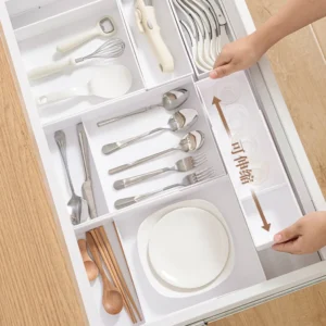 Plateau de Rangement pour Couverts Compartimenté Japonais