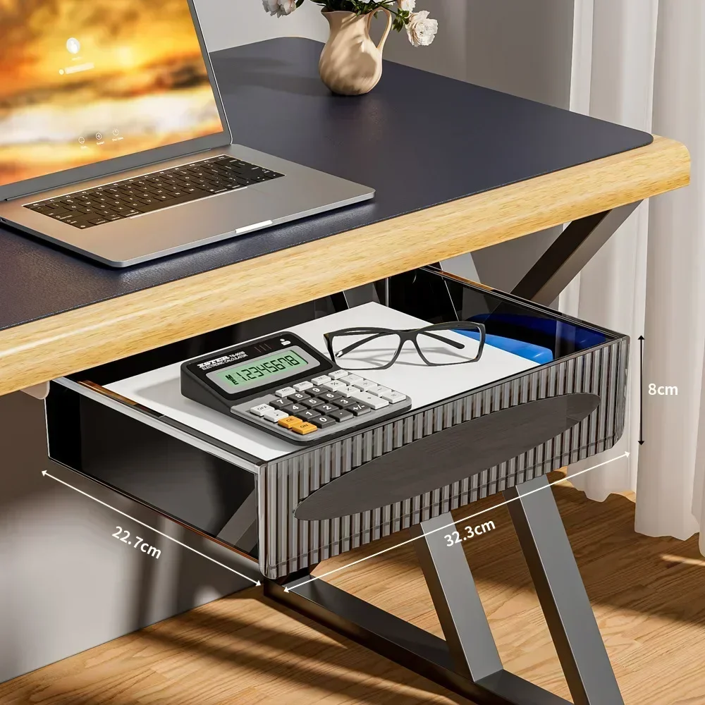Organisateur de tiroirs | Rangement Invisible & Sous Bureau 1 Rangement secret sous le bureau pour documents confidentiels et fournitures.