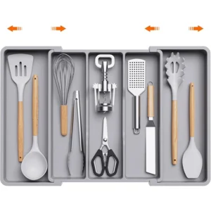MEILLEUR ORGANISATEUR SOUS ÉVIER : RANGEMENT DE TIROIR EXTENSIBLE ET ZEN 26 Organisateur de Couverts Extensible | Meilleur Organisateur Tiroir Cuisine