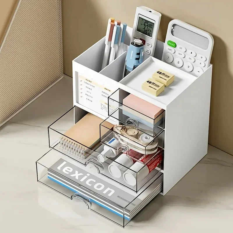 Organisateur de Tiroirs Bureau à & Porte-Stylo Modulable 5 Porte-stylo modulable et boîte de rangement bureau design japonais.