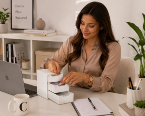 Organisateur Tiroir Bureau | Rangement Plastique Zen & Productif 7 Un bureau propre, une vie plus zen