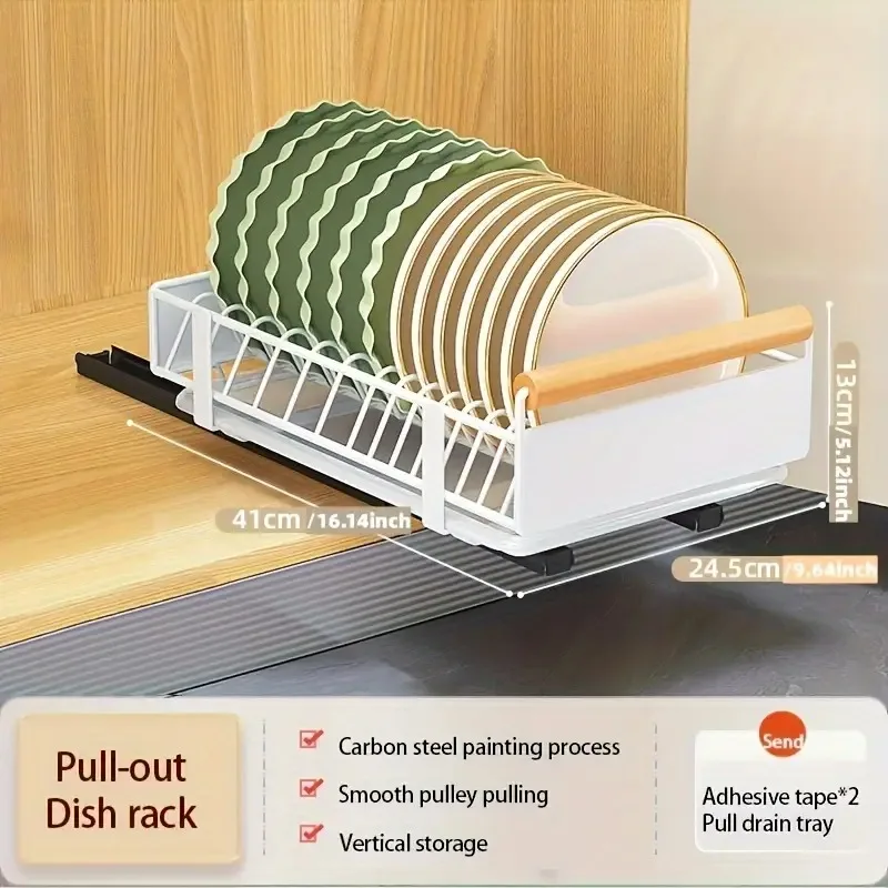 Support de Rangement de Cuisine Extractible | Tiroir Coulissant Acier 10 Placard de cuisine propre et ordonne avec un rack de rangement extractible
