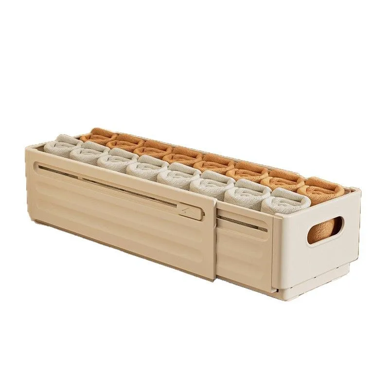 Boîte de Rangement Réglable | Meilleur Organisateur Tiroir Chambre 3 Meilleur organisateur tiroir chambre avec chaussettes enroulées et triées par couleur.